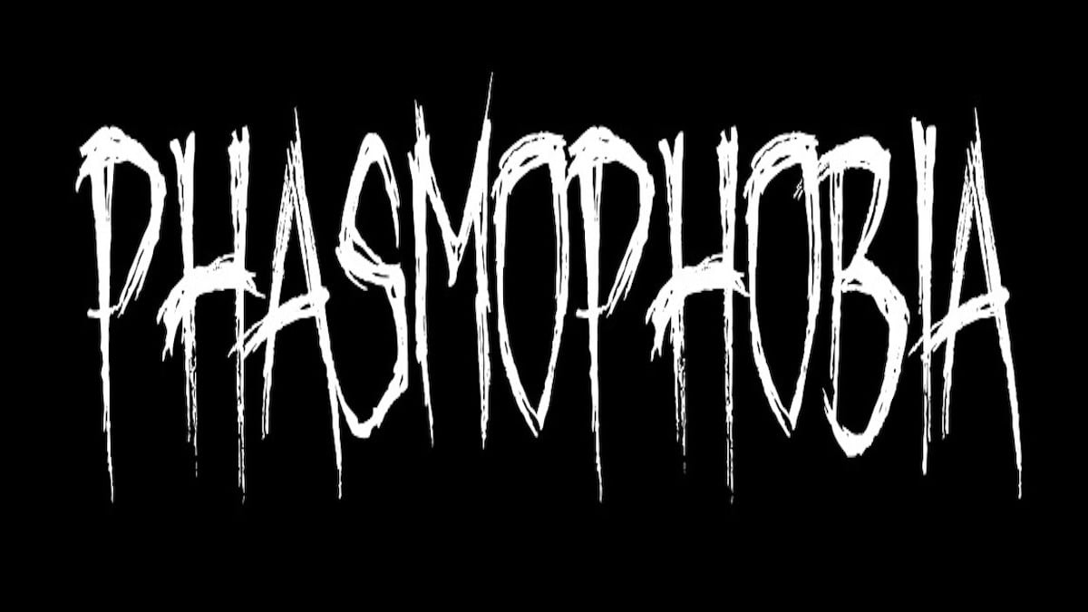 Stylized logo of horror game Phasmophobia