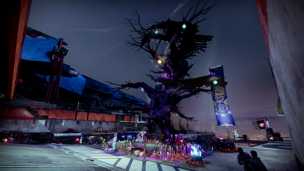 Destiny 2's Tower during Festival of the Lost 2024.